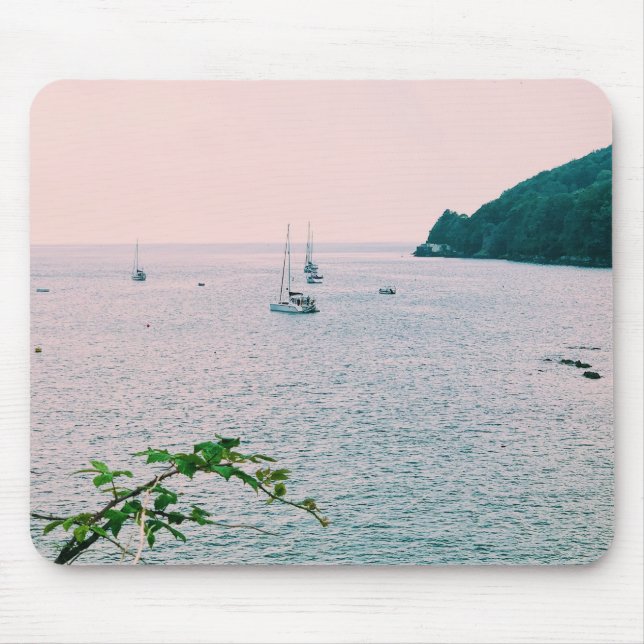 Alfombrilla De Ratón Vista de mar Clásica (Frente)
