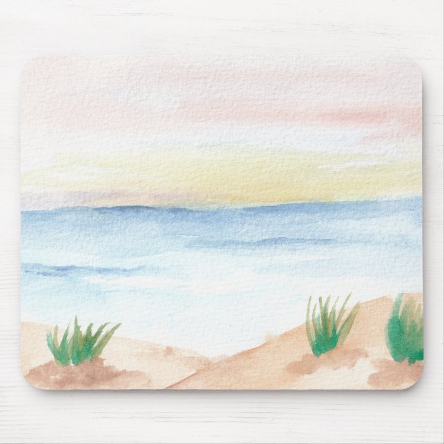Alfombrilla De Ratón Vista de mar Clásica (Frente)