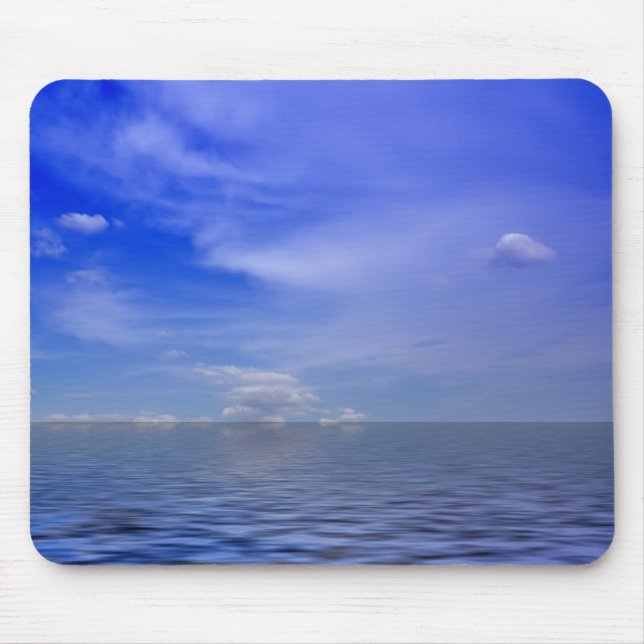 Alfombrilla De Ratón Vista de mar Clásica (Frente)