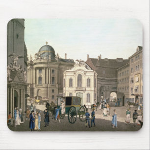 Alfombrilla De Ratón Vista de Michaelerplatz que muestra el Burgtheater