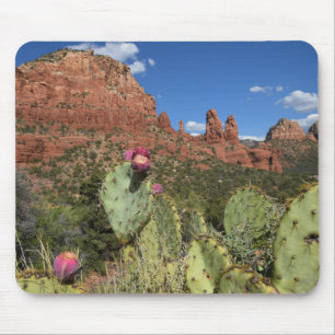 Alfombrilla De Ratón Vista de motas gemelas el   Sedona, Arizona