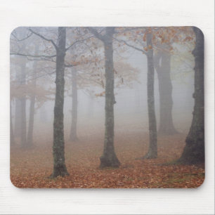 Alfombrilla De Ratón Vista de otoño de un bosque brumoso, Abuelo