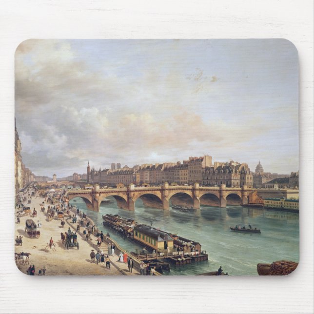 Alfombrilla De Ratón Vista de Pont Neuf, 1832 (Frente)