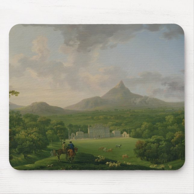 Alfombrilla De Ratón Vista de Powerscourt, condado Wicklow, c.1760-2 (Frente)