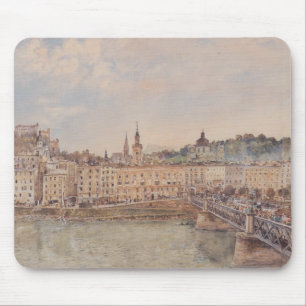 Alfombrilla De Ratón Vista de Salzburgo (por Rudolf von Alt)