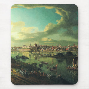 Alfombrilla De Ratón Vista de Varsovia desde Praga por Bernardo Bellott