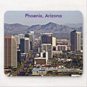 Alfombrilla De Ratón Vista del centro de Phoenix, Arizona