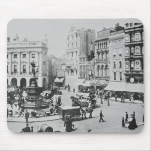 Alfombrilla De Ratón Vista del circo de Piccadilly, C. 1900
