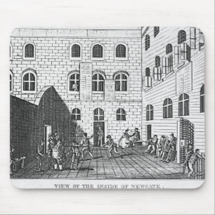 Alfombrilla De Ratón Vista del interior de Newgate, 1809