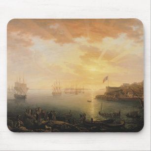 Alfombrilla De Ratón Vista del puerto de Brest, 1796