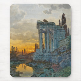 Alfombrilla De Ratón Vista del sur de Italia con antiguas ruinas romana