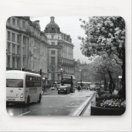 Alfombrilla De Ratón Vista elegante de la calle