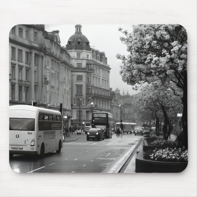 Alfombrilla De Ratón Vista elegante de la calle (Frente)