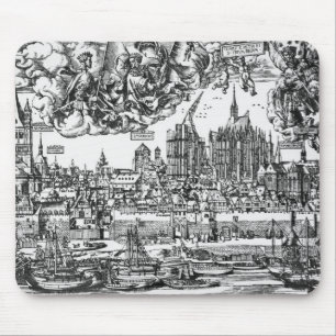 Alfombrilla De Ratón Vista general de Colonia, 1531 (grabado) (pho de