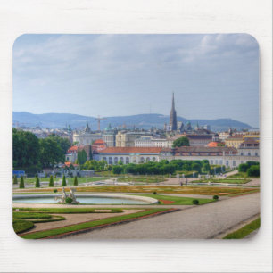 Alfombrilla De Ratón Vista Panorámica De Viena Austria Desde Belvedere
