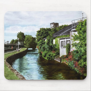 Alfombrilla De Ratón Vista panorámica del Canal de Galway City Irlanda