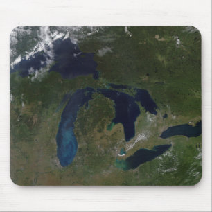 Alfombrilla De Ratón Vista por satélite de los Great Lakes