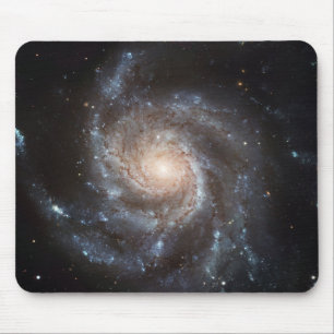 Alfombrilla De Ratón Vista superior de la galaxia espiral