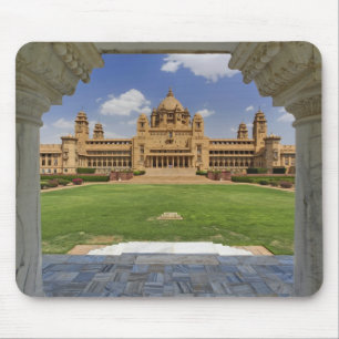 Alfombrilla De Ratón Vista trasera del hotel Umaid Bhawan Palace, Jodjp