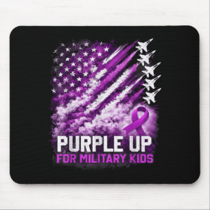Alfombrilla De Ratón Viste de morado a los niños militares abril concie