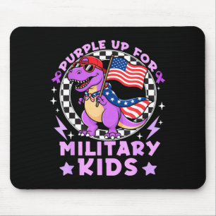 Alfombrilla De Ratón Viste de Morado por el Mes del Niño Militar