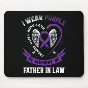 Alfombrilla De Ratón Viste Morado En Memoria De Mi Padre En El Pancreat