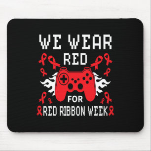 Alfombrilla De Ratón Viste Rojo Para La Semana De La Cinta Roja Vídeo D