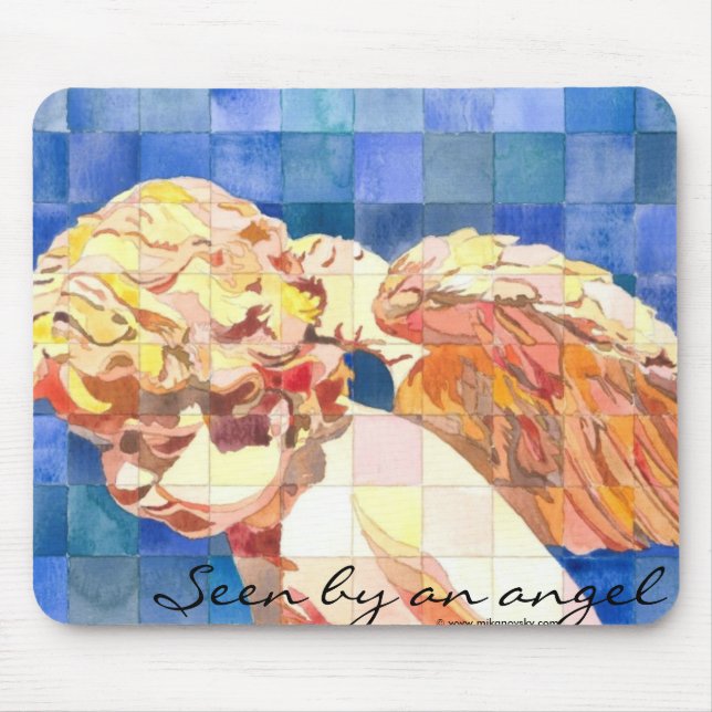Alfombrilla De Ratón "Visto por mousepad de un ángel" (Frente)