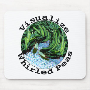Alfombrilla De Ratón Visualice los guisantes girados Mousepad