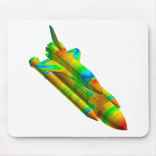 Alfombrilla De Ratón Visualización MousePad del transbordador espacial (Frente)