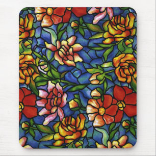 Alfombrilla De Ratón Vitral floral