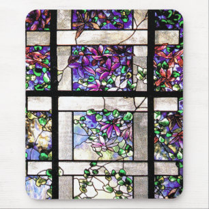 Alfombrilla De Ratón Vitral Mousepad floral