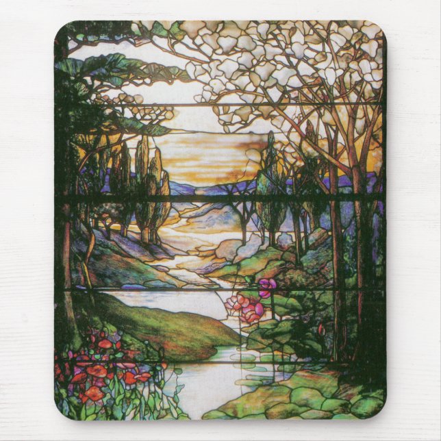 Alfombrilla De Ratón Vitral Mousepad floral (Frente)