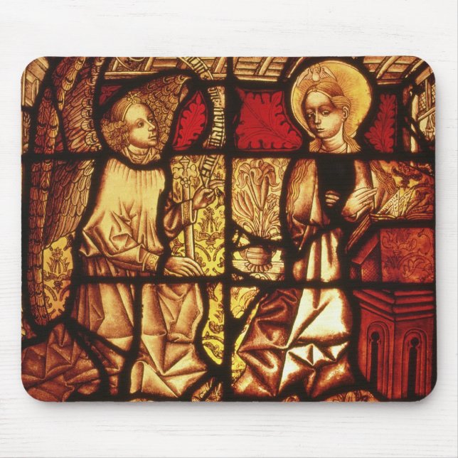 Alfombrilla De Ratón Vitral que representa el anuncio, G (Frente)