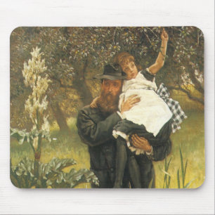 Alfombrilla De Ratón Viudo de Tissot, retrato victoriano vintage