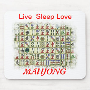 Alfombrilla De Ratón vive el amor del sueño, Mahjong