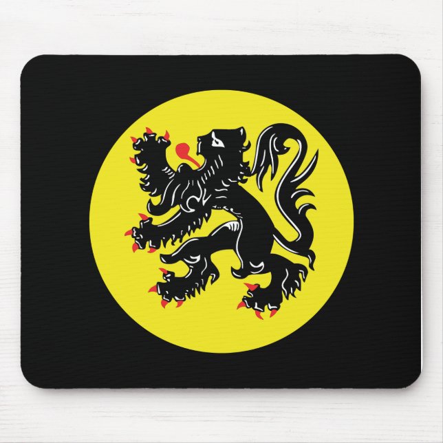 Alfombrilla De Ratón Vlaamse Leeuw van Vlaanderen muismatje (Frente)