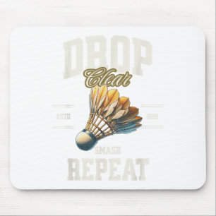 Alfombrilla De Ratón Volante de bádminton Drop Clear Smash Repetir