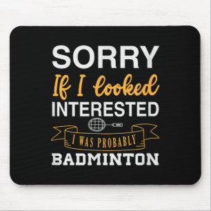 Alfombrilla De Ratón Volante de bádminton Raqueta Jugador de bádminton 