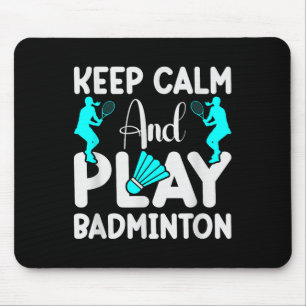 Alfombrilla De Ratón Volante de bádminton Raqueta Jugador de bádminton 