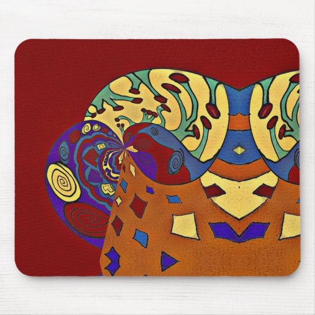 Alfombrilla De Ratón Volar hacia arriba (Frente)