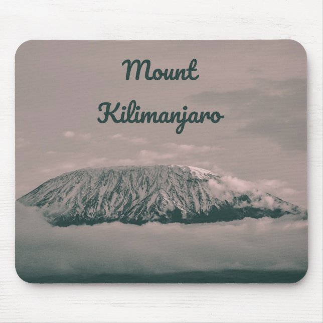 Alfombrilla De Ratón Volcán de nieve Monte Kilimanjaro en Tanzania Áfri (Frente)