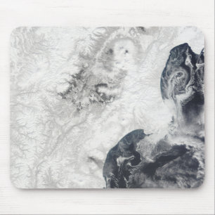 Alfombrilla De Ratón Volcanes en península de Kamchatka central