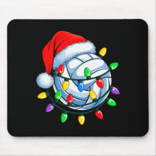 Alfombrilla De Ratón Voleibol de Navidad Xmas Santa Srts Sombrero Hombr