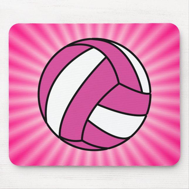 Alfombrilla De Ratón Voleibol rosa (Frente)