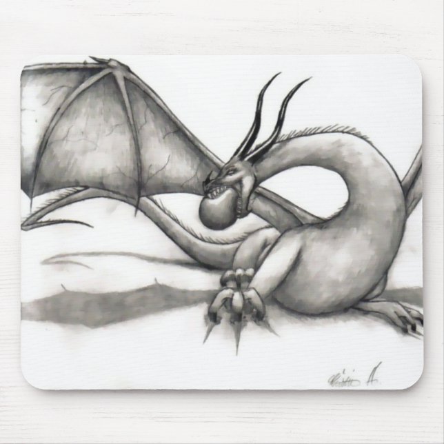 Alfombrilla De Ratón Voleo Mousepad del dragón (Frente)