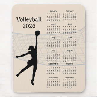 Alfombrilla De Ratón Volleyball 2026 Calendar