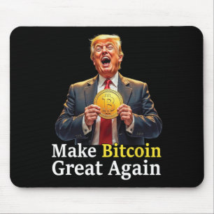Alfombrilla De Ratón Volver a hacer grande el bitcoin Trump Bitcoin Cry