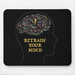 Alfombrilla De Ratón Volver a pensar en el diseño Inspirador de arte de