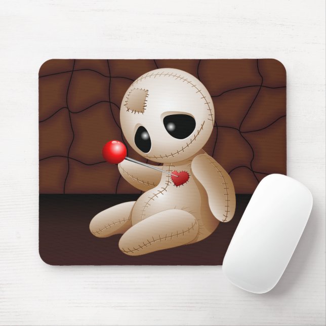 Alfombrilla De Ratón Voodoo Doll Personalizado enamorado (Con ratón)